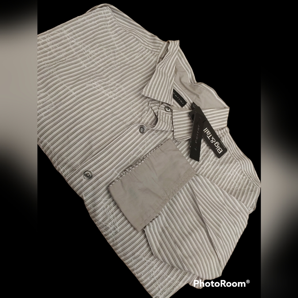J. Ferrar Stunning Shirt big-tall Men 3XLT 2XL